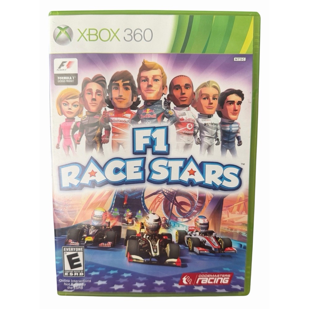 F1 Race Stars (Microsoft Xbox 360, 2012) Video Game TESTED